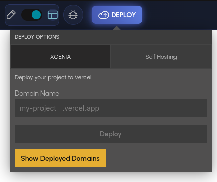 XGENIA Deploy Interface