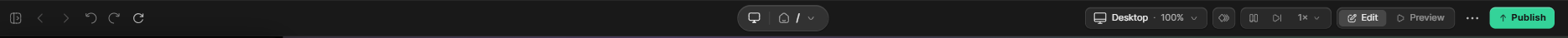 The top bar
