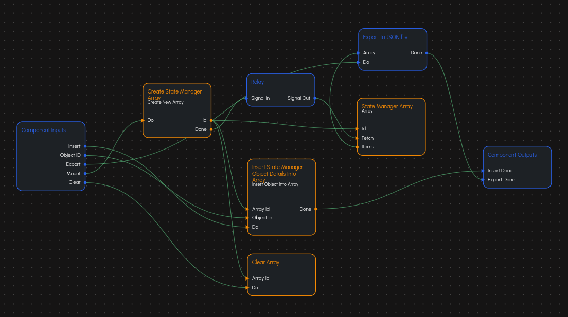 Export Game Metrics Component