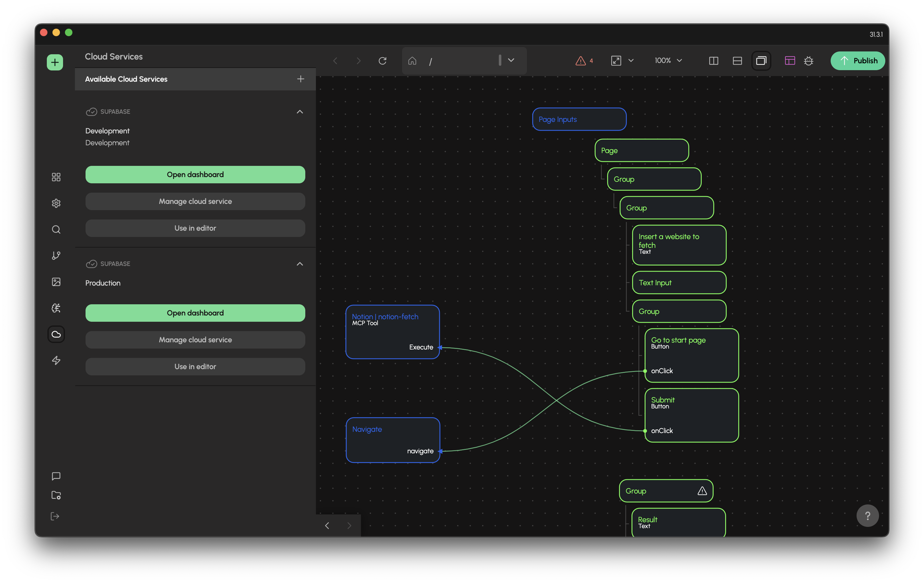 XGENIA-Supabase integration form dialog