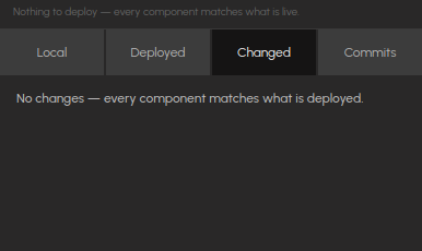 Changed tab
